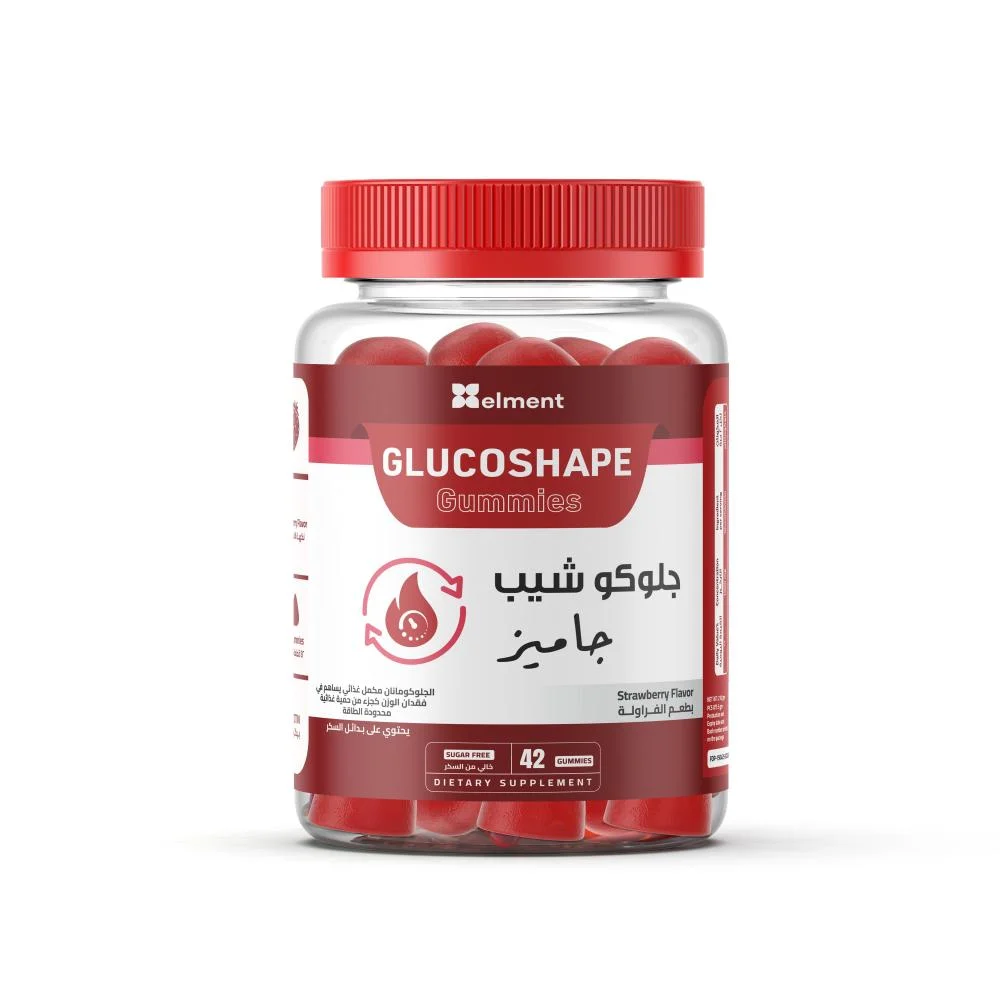 634855567342.webp جلـوكو شيب جاميز 42 قطعة حلوى الجلوكومنان من ايلمينت - GlucoShape Glucomannan Gummies - الصورة 1