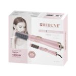 ⁦Hair Styler With Two Brushes Two Temperature Levels Cold Air 1200W Pink RE-2207-2⁩ - الصورة ⁦2⁩